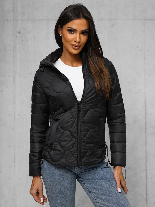 Dámska Bunda Čierna OZONEE JS/16M9239/392