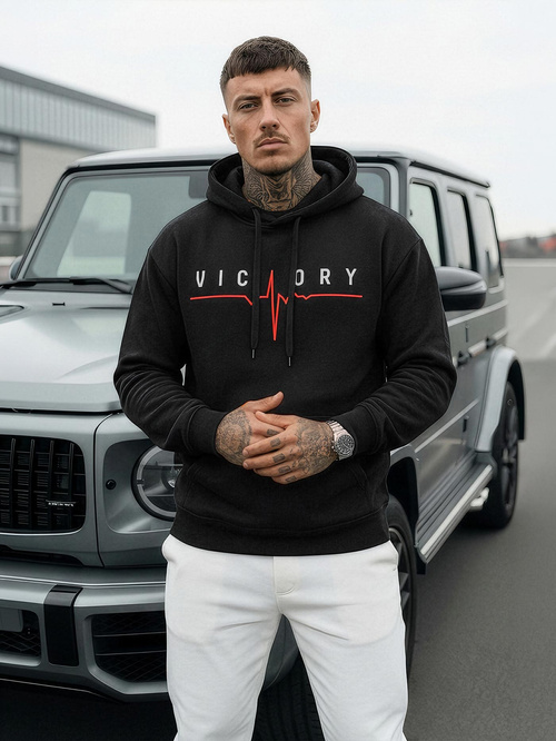 Pánska Mikina Čierna OZONEE JS/8B1757/3