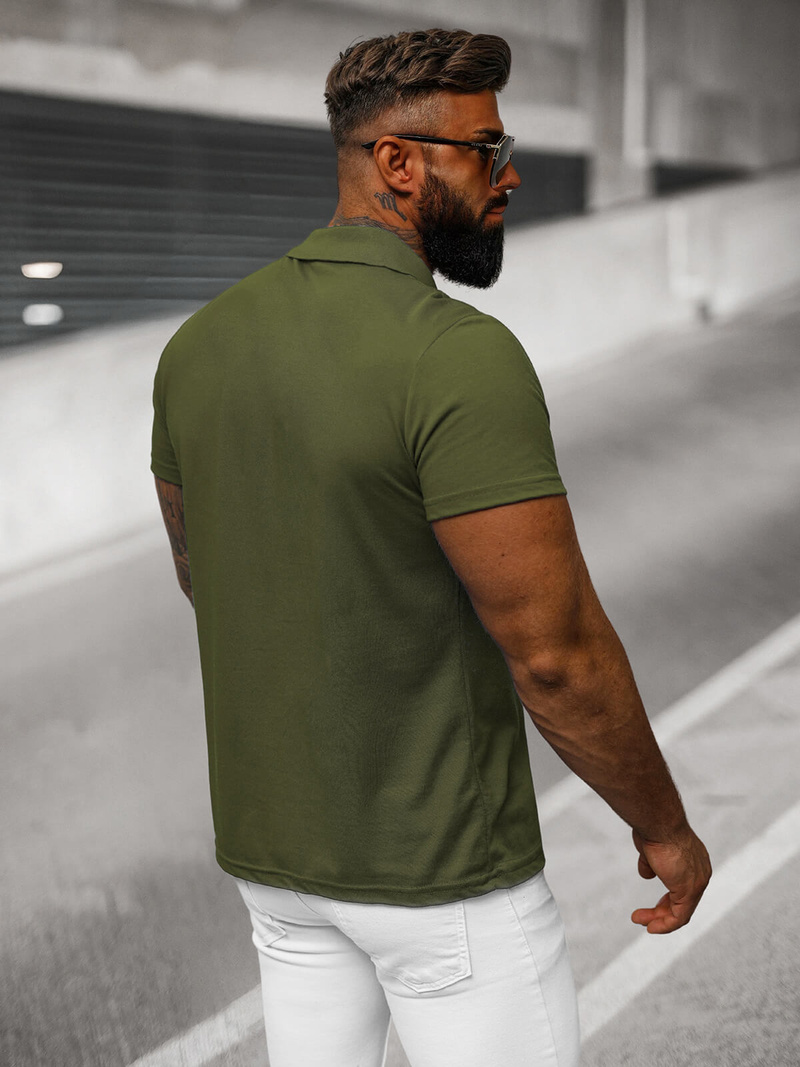 Pánska Polokošeľa Zelené OZONEE JS/8T80/29Z