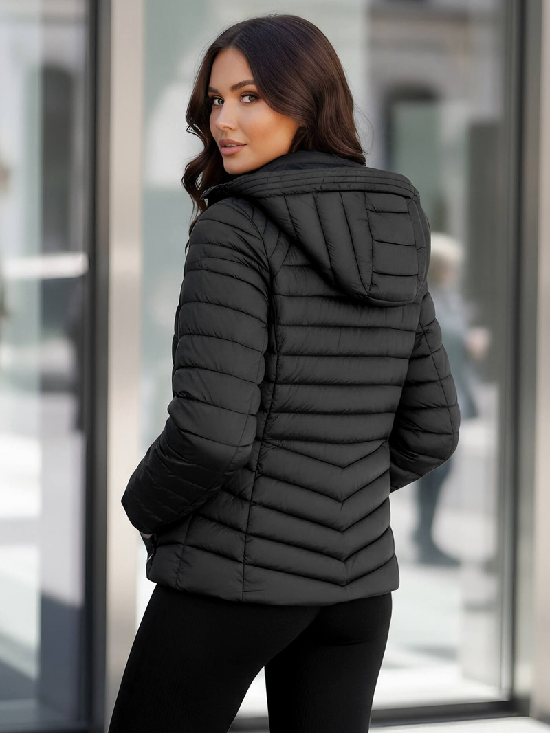 Dámska Bunda Čierna OZONEE JS/11Z8226Z