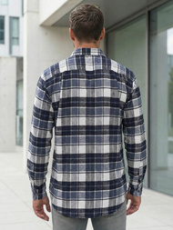 Pánska Košeľa Námornícka Modré OZONEE V/V175Z