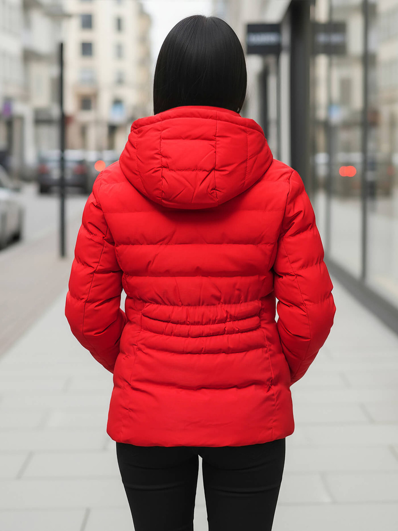 Dámska Zimná Bunda Červená OZONEE JS/M769/270