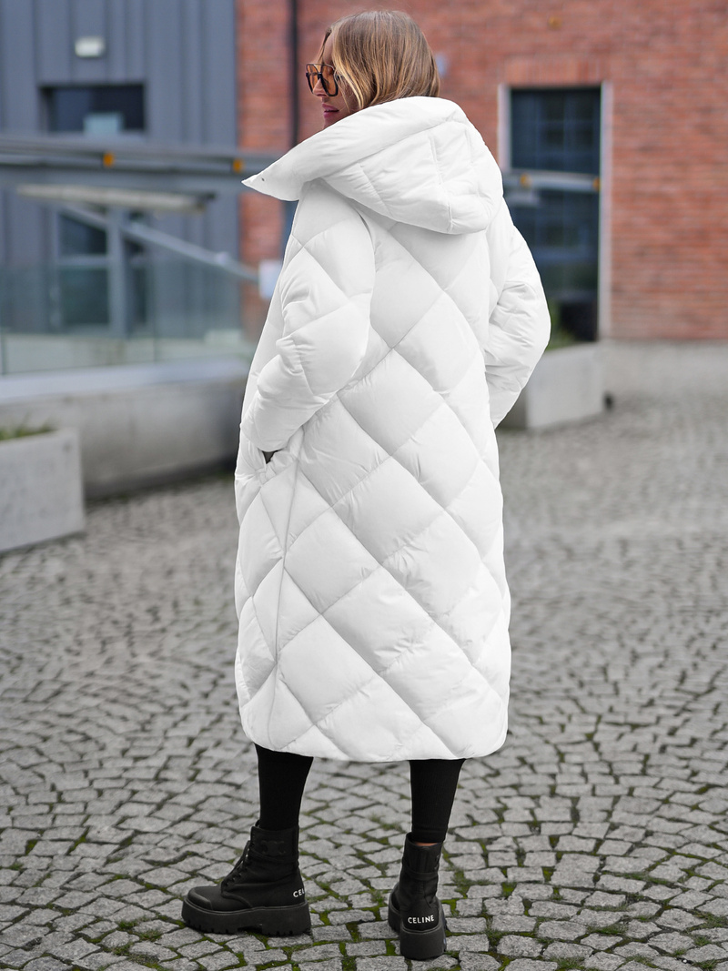 Dámska bunda biela OZONEE JS/5M3173/281Z