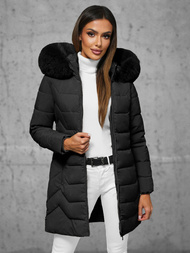 Dámska bunda čierna OZONEE JS/16M9121/392