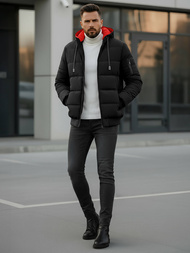 Pánska Bunda Čierna OZONEE JS/31M5003Z