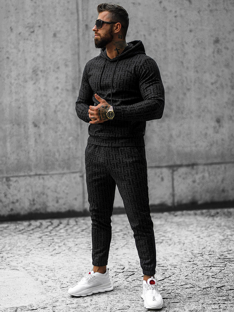 Pánska Tepláková Súprava Čierny OZONEE O/D7263/9102