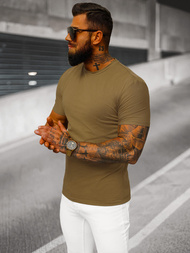 Pánske Tričko Hnedý OZONEE NB/MT3001