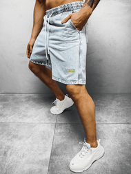 Pánske riflové kraťasy Svetlo modré OZONEE DR/17103