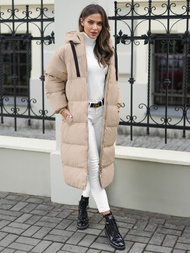 Dámska Bunda Béžová OZONEE JS/5M3163/62Z