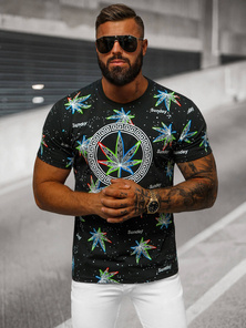 Pánske Tričko Čierne OZONEE O/T136/3