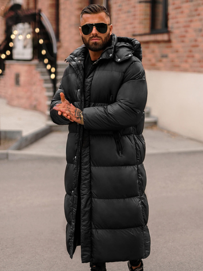 Pánska Bunda Čierna OZONEE O/M3202Z