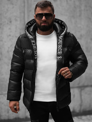 Pánska Bunda Čierna OZONEE JS/M8110/392