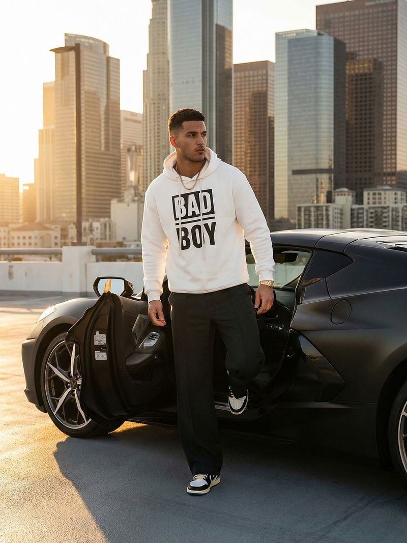 Pánska Mikina Biela OZONEE JS/65B3909/1Z