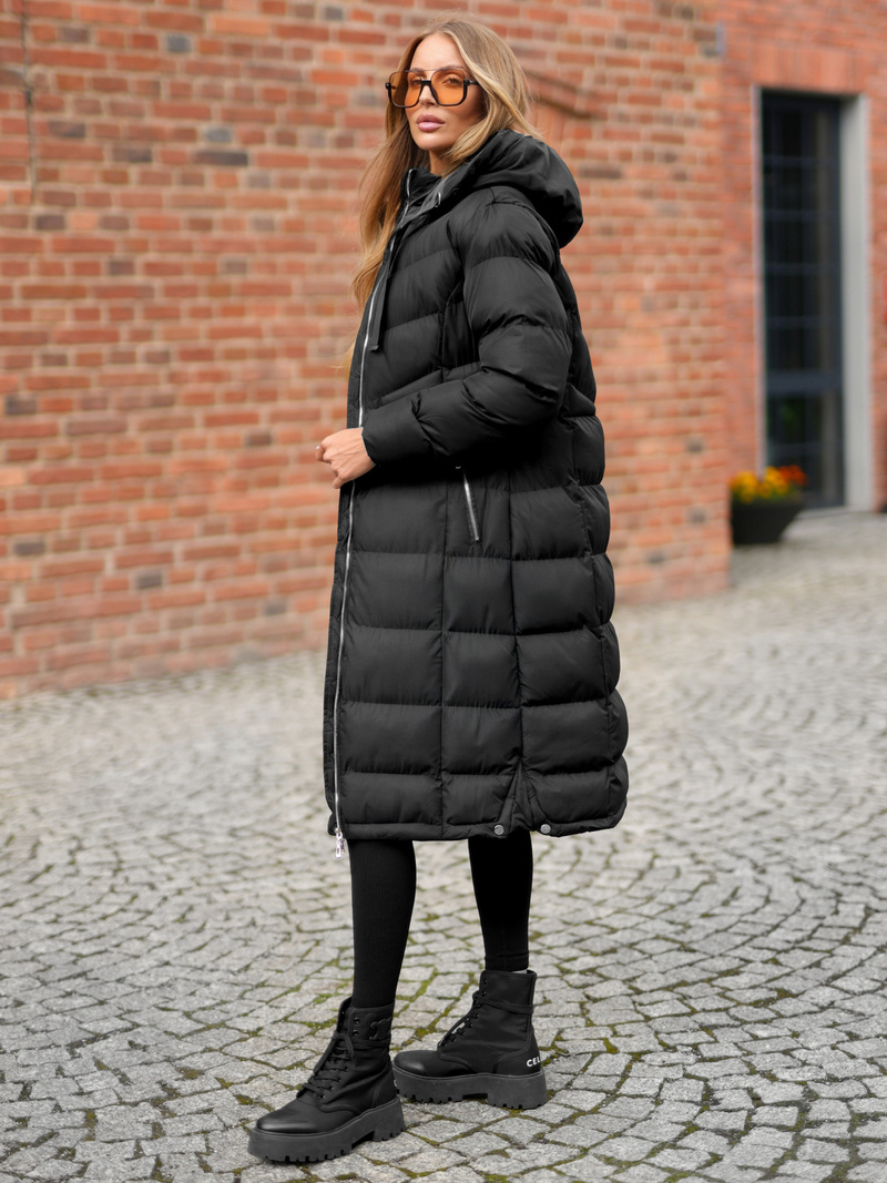 Dámska bunda čierna OZONEE JS/M736/392Z