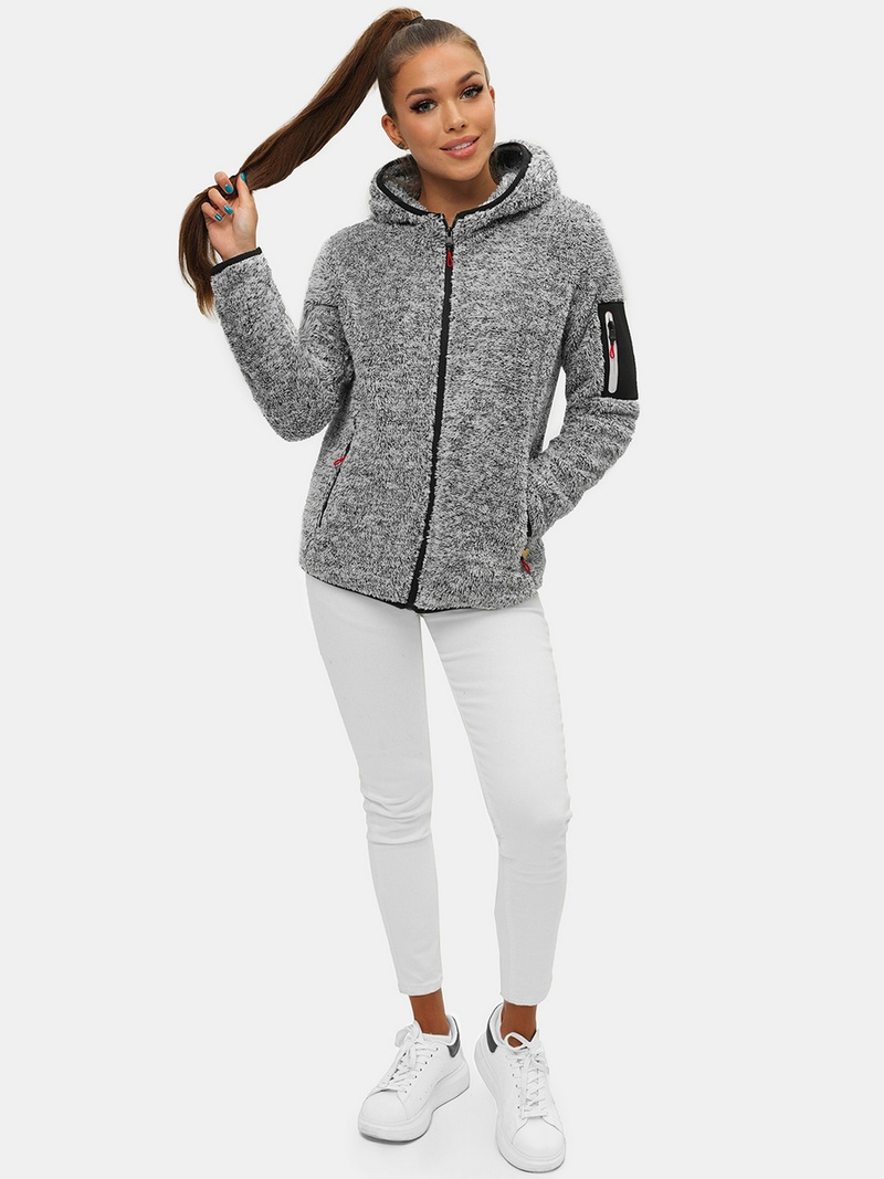 Dámska Bunda Sivá OZONEE JS/KSW7002