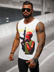 Pánske Tielko Biele OZONEE O/T107/1