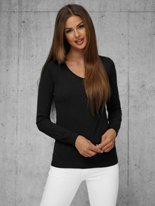 Dámsky Sveter Čierny OZONEE JS/8006/9