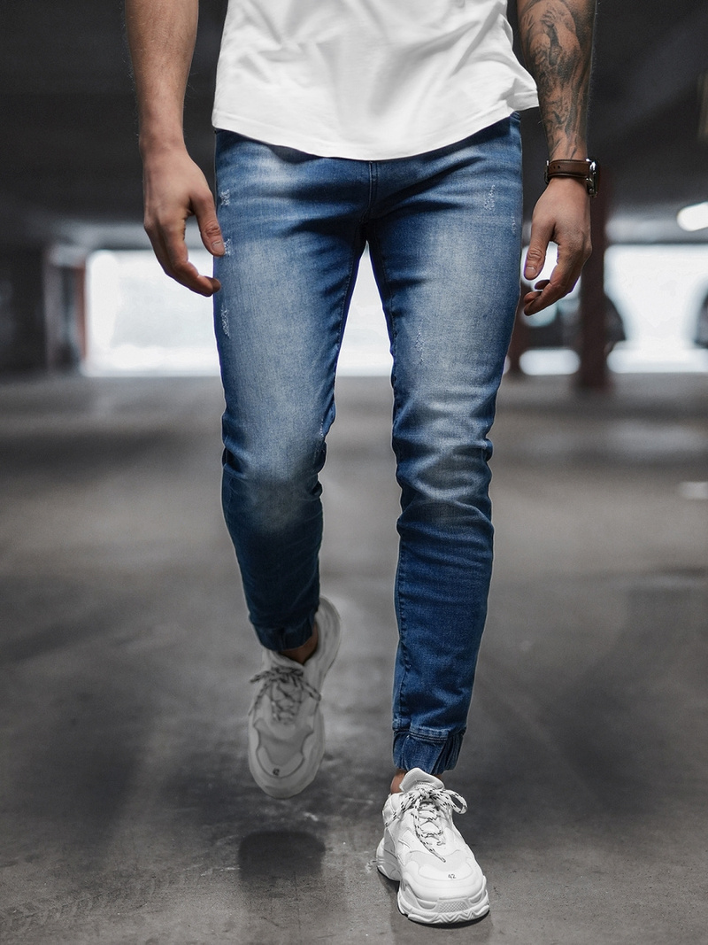 Pánske Jogger Nohavice Tmavomodré OZONEE NB/MP0053/2BS