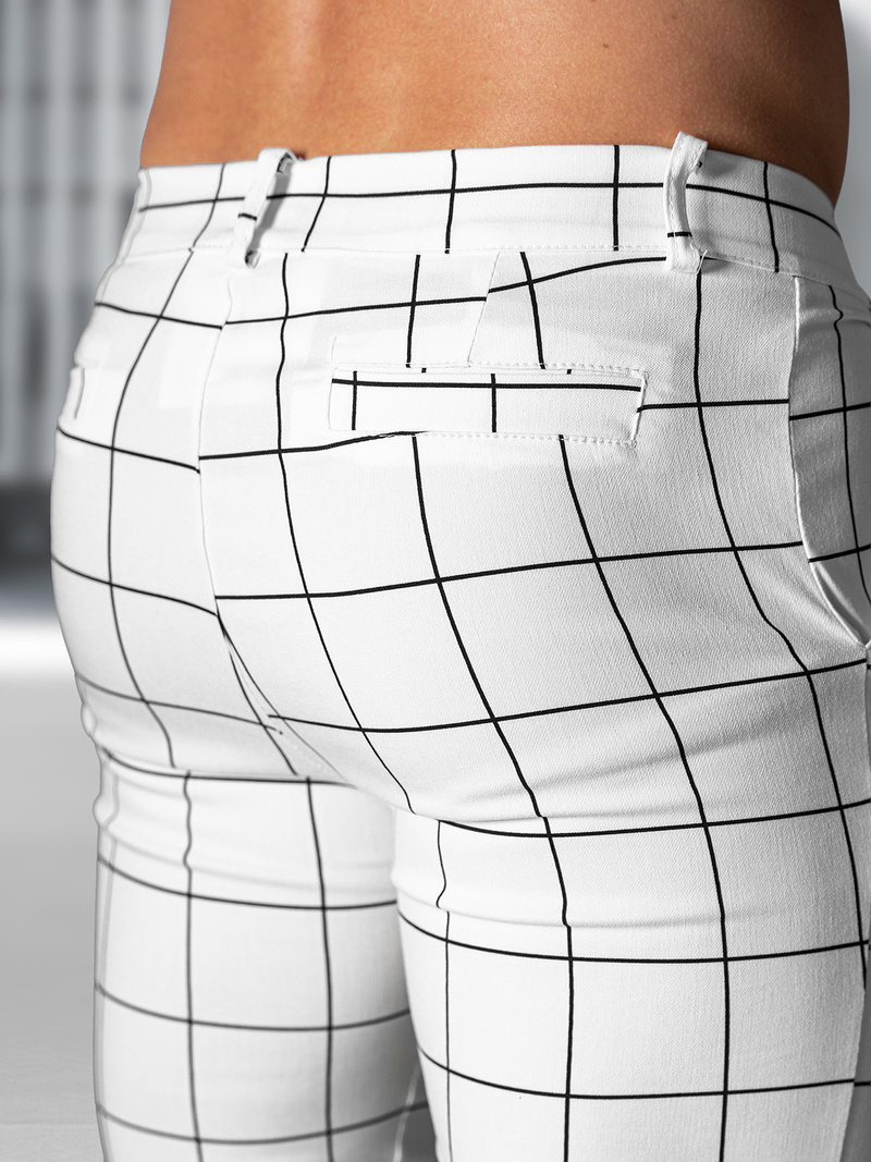 Pánske Chino Nohavice Biele OZONEE O/P4009Z