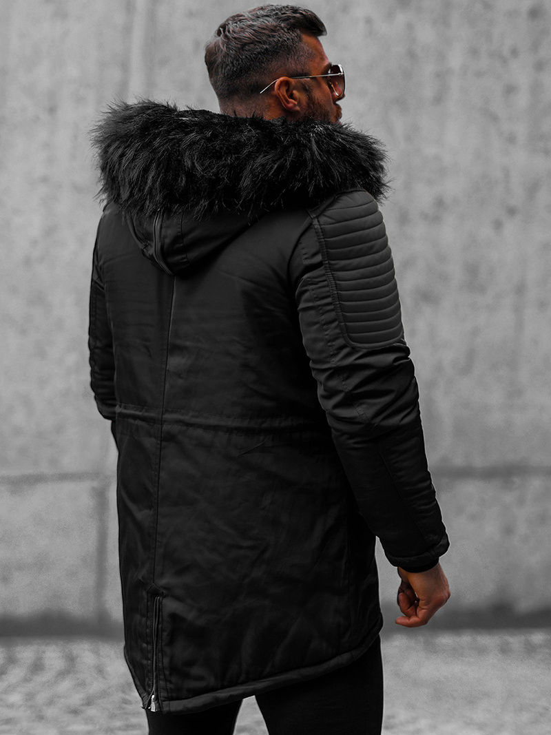 Pánska Zimná Bunda Čierna OZONEE O/88853