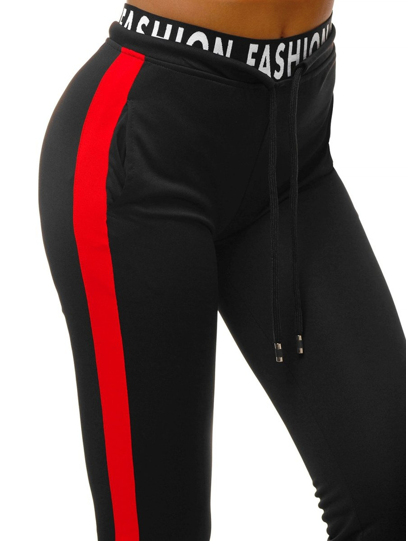 Dámske tepláky Čierno-Červené OZONEE O/82316