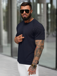 Pánske Tričko Námornícke Modré OZONEE JS/8T88/25Z