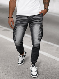 Pánske Jogger Nohavice Čierne OZONEE NB/MP0108N
