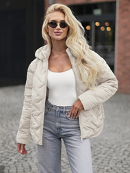 Dámska bunda béžová OZONEE JS/16M9300/280Z