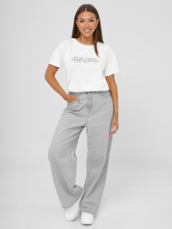 Dámske Tričko Bielo-Strieborná OZONEE JS/YJ77716