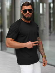 Pánske Tričko Čierne OZONEE JS/8T88/3Z