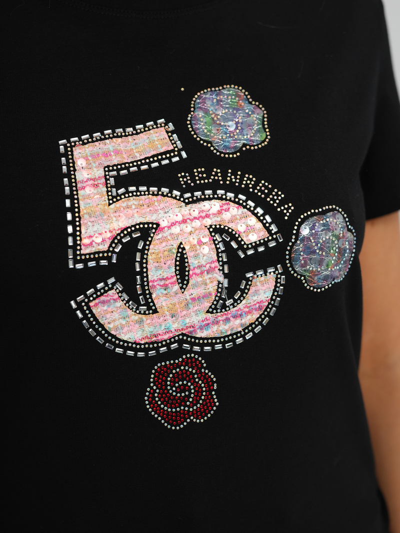 Dámske Tričko Čierne OZONEE JS/95T2552/3