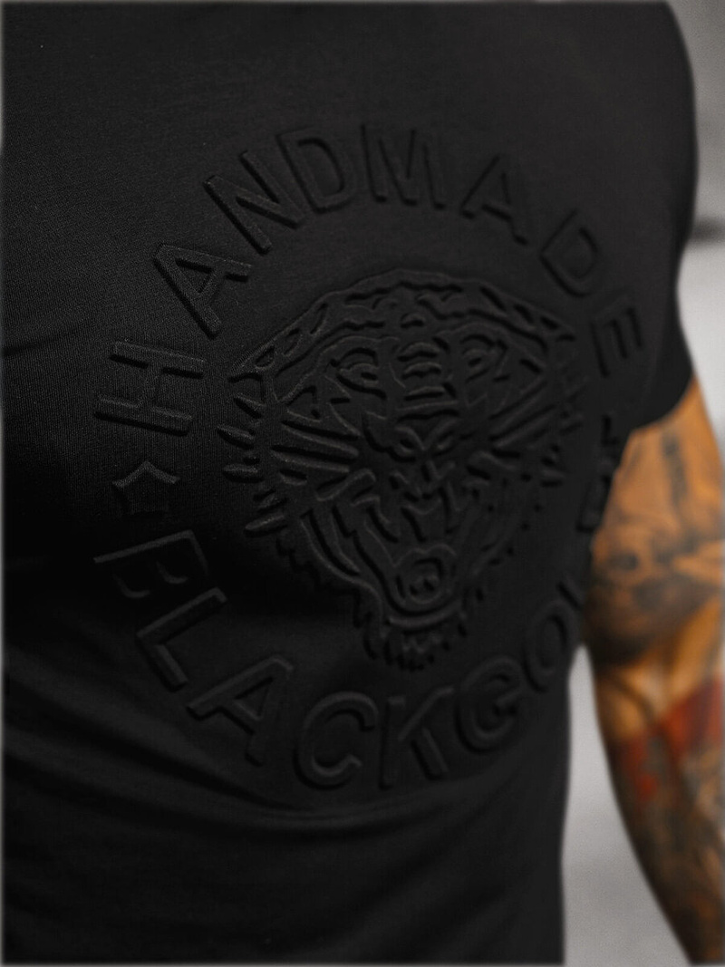 Pánske Tričko Čierne OZONEE NB/MT3056Z