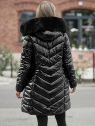 Dámska bunda čierna OZONEE JS/16M9100/392Z