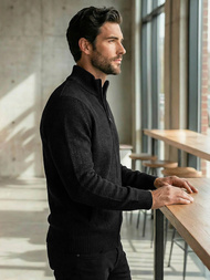 Pánsky Sveter Čierny OZONEE JS/59B3611/3