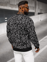 Pánska Mikina Čierna OZONEE JS/8B1219/3