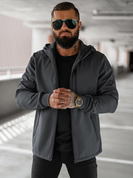 Pánska softshellová bunda grafitová OZONEE JS/27B6529/5Z