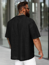 Pánske Tričko Čierne OZONEE O/B1149