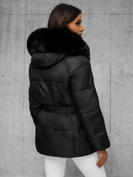 Dámska bunda čierna OZONEE JS/16M9206/392Z