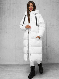 Dámska bunda biela OZONEE JS/5M3163/281Z