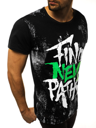 Pánske Tričko Čierne OZONEE JS/KS2013