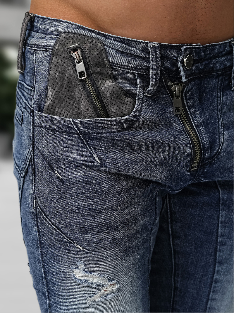 Pánske rifle modré OZONEE NB/MP0045BZ