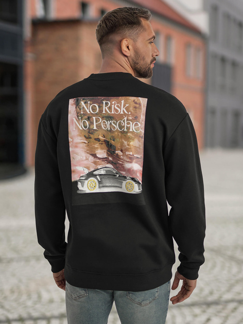 Pánska Mikina Čierna OZONEE JS/65B3918/3