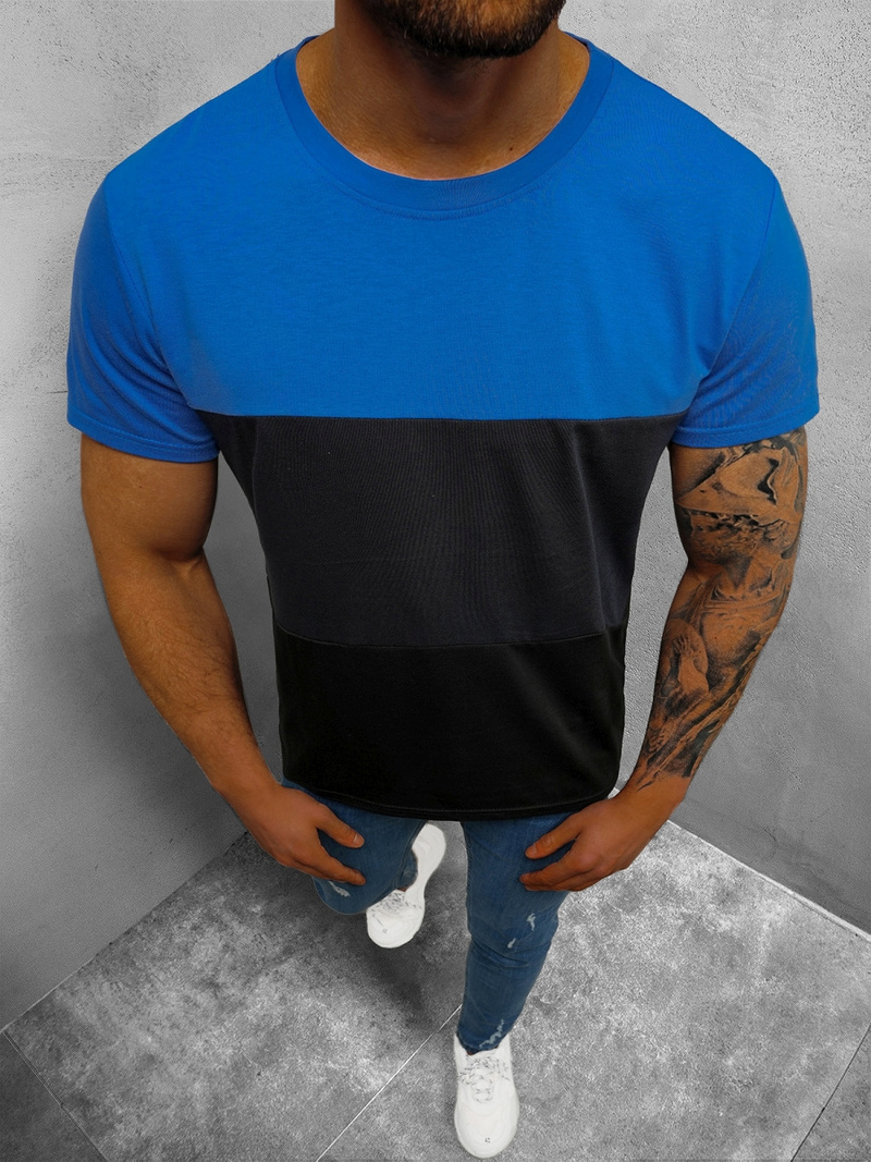 Pánske Tričko Modré OZONEE JS/8T87/5