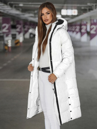 Dámska bunda biela OZONEE JS/5M3233/281