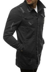 Pánska Riflová bunda Čierna OZONEE G/474K