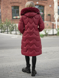 Dámska Zimná Bunda Bordová OZONEE JS/5M3229/1Z