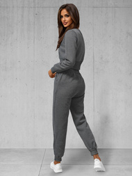 Dámska dvojdielna tepláková súprava grafitová OZONEE JS/8C78/5Z