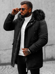 Pánska Zimná Bunda Čierna OZONEE O/88853