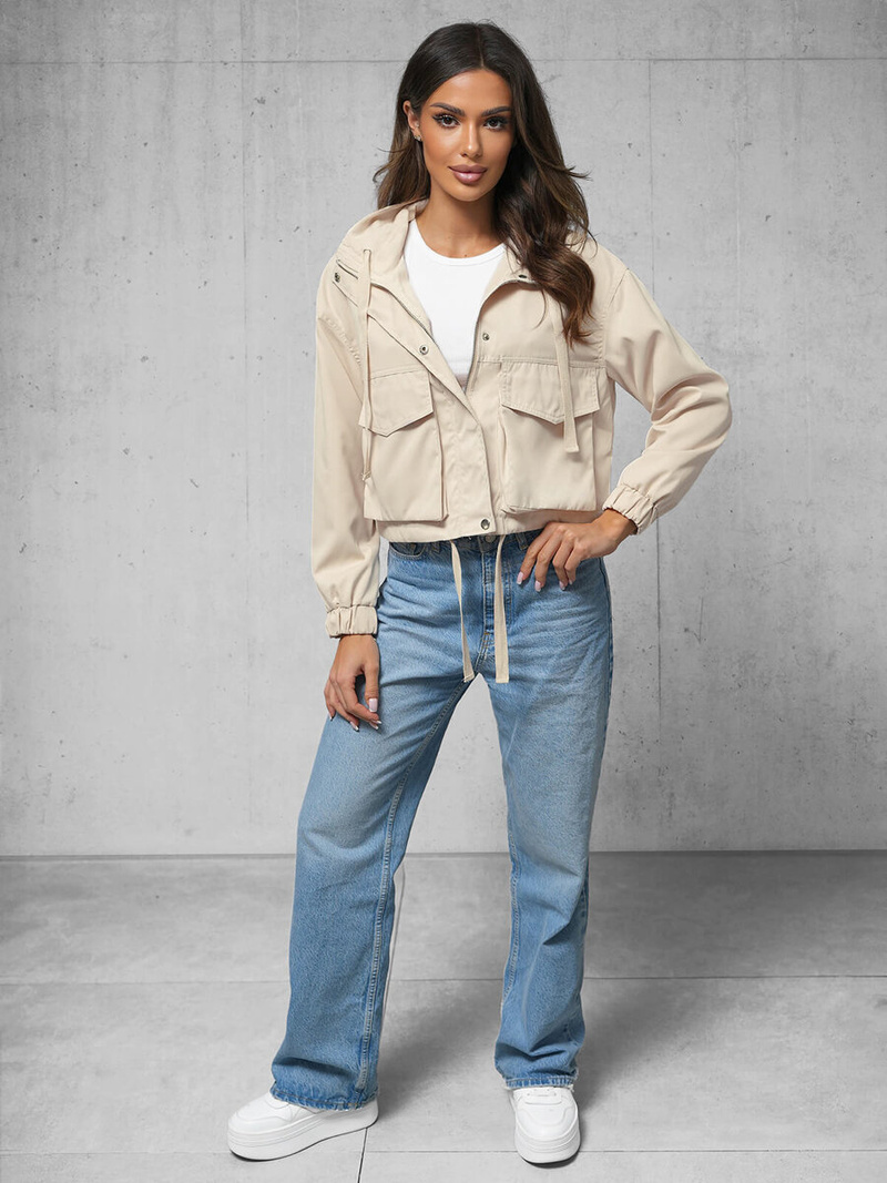 Dámska Bunda Béžová OZONEE O/G118