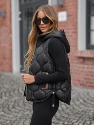 Dámska Vesta Čierna OZONEE O/5M3235/392